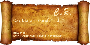 Czettner Renátó névjegykártya