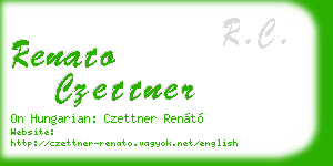 renato czettner business card